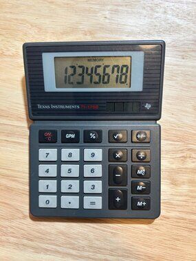 Texas Instruments TI-1798 Desktop Calculator With Memory Function Large Keys & L